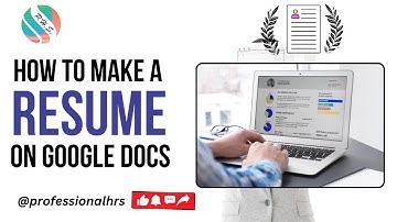 How to Make a Google Docs Professional Resume in 5 Minutes!  Google Doc se Resume kaise banaye!