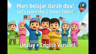 Lagu Darab 2  Lagu Matematik untuk Kanak Kanak 2Times Table Song   Multiplication Song(2Times Table)
