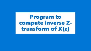 Program to compute inverse Z-transform in MATLAB