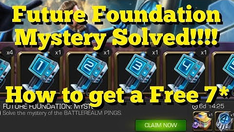 MCOC - Future Foundation Mystery SOLVED!! How to get a FREE 7* from those Battlerealm Pings!!!
