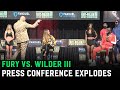 Tyson Fury and Deontay Wilder explode: “You’re a piece of s*** and you’re getting knocked out”