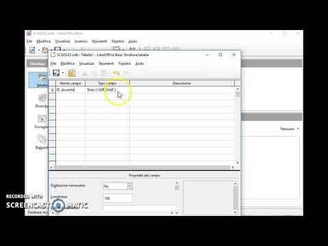 Video: Come faccio a creare una tabella in OpenOffice base?