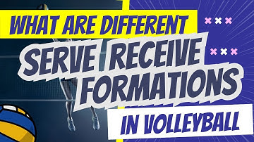 What are Different Serve Receive Formations in volleyball?