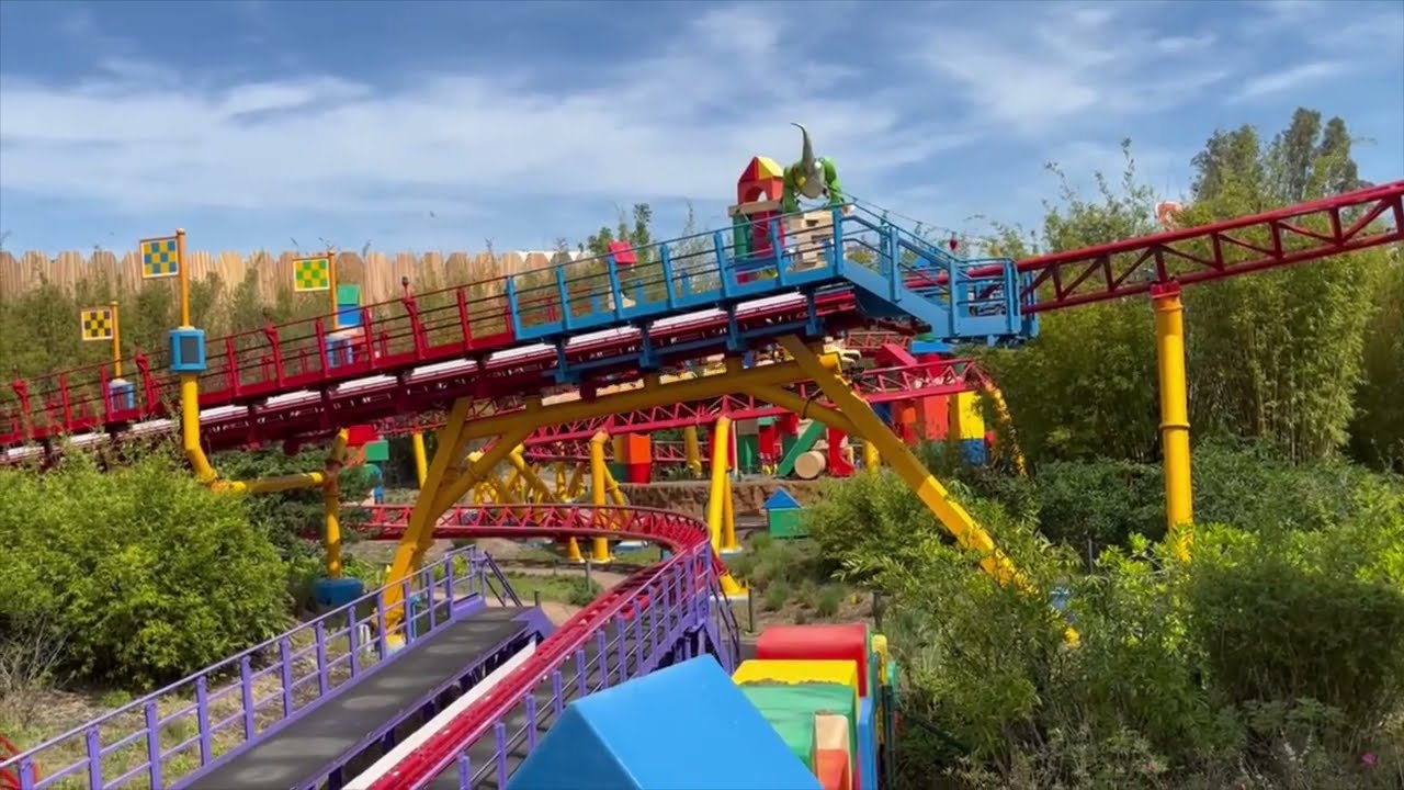 Disney's Hollywood Studios Slinky Dog Dash Off-Ride Footage (No Copyright)