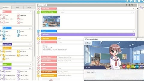 TyranoBuilder v2.0 Component Tracking Demo