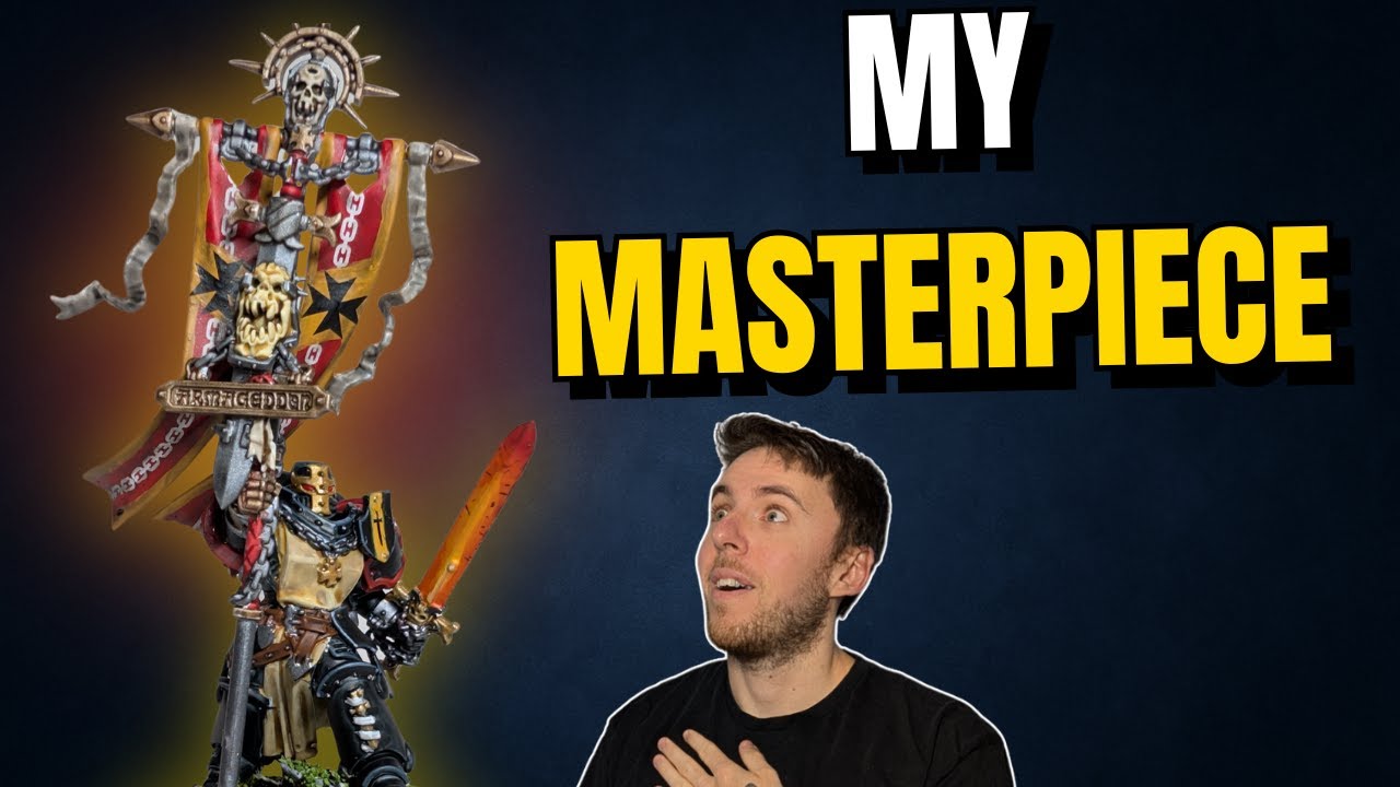 Black Templar Crusader Ancient Painting - My Army’s Crown Jewel