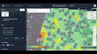 Flycomm's Cellular Planning Layer Overview With Signal Source Analysis