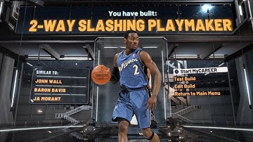BEST 2-WAY SLASHING PLAYMAKER BUILD IN NBA 2K20 (john wall build)