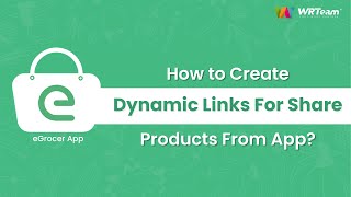 How to create dynamic links for share products from app | Deep Linking | Android studio | eGrocer