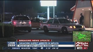 Carjacking suspect arrested in Sapulpa