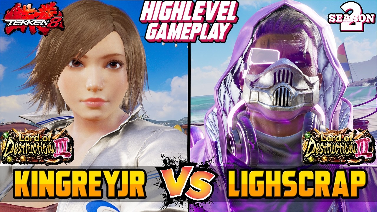 T8 – KINGREYJR (Asuka) vs LIGHSCRAP (Victor) – Tekken 8 High Level Gameplay!