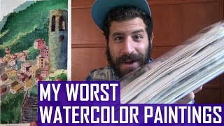 MY WORST WATERCOLOR PAINTINGS