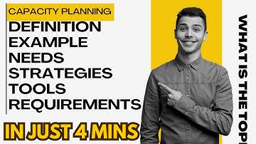 Capacity Planning a Simple Explanation, Definition ,Strategies, Tools,requirements #capacityplanning