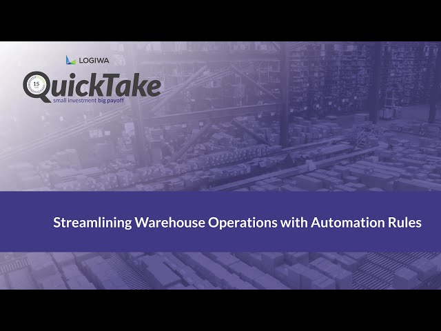 Streamlining Warehouse Operations with Automation Rules