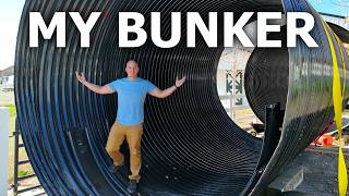 I'm Building A Backyard Bunker Part 1 - The Big Tube