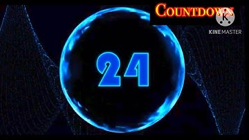 Countdown timer 60 seconds ( v 263 ) circle clock with sound effects 4k
