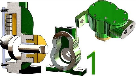 1- Project 21| Piston Pump |SolidWorks Tutorial : Housing / body