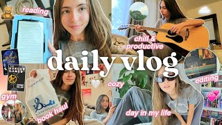 daily vlog🧸🌱: reading, productive, book haul, cozy & chill, gym