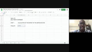 3 of 6 Limiting factor decisions 23rd Jan 2021