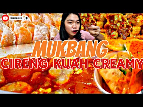 FANAS FANAS MAKAN CIRENG KUAH PEDAS! HOT HOT HOT! MAKANAN VIRAL DI TIKTOK! CIRENG PEDAS KUAH CREAMY!