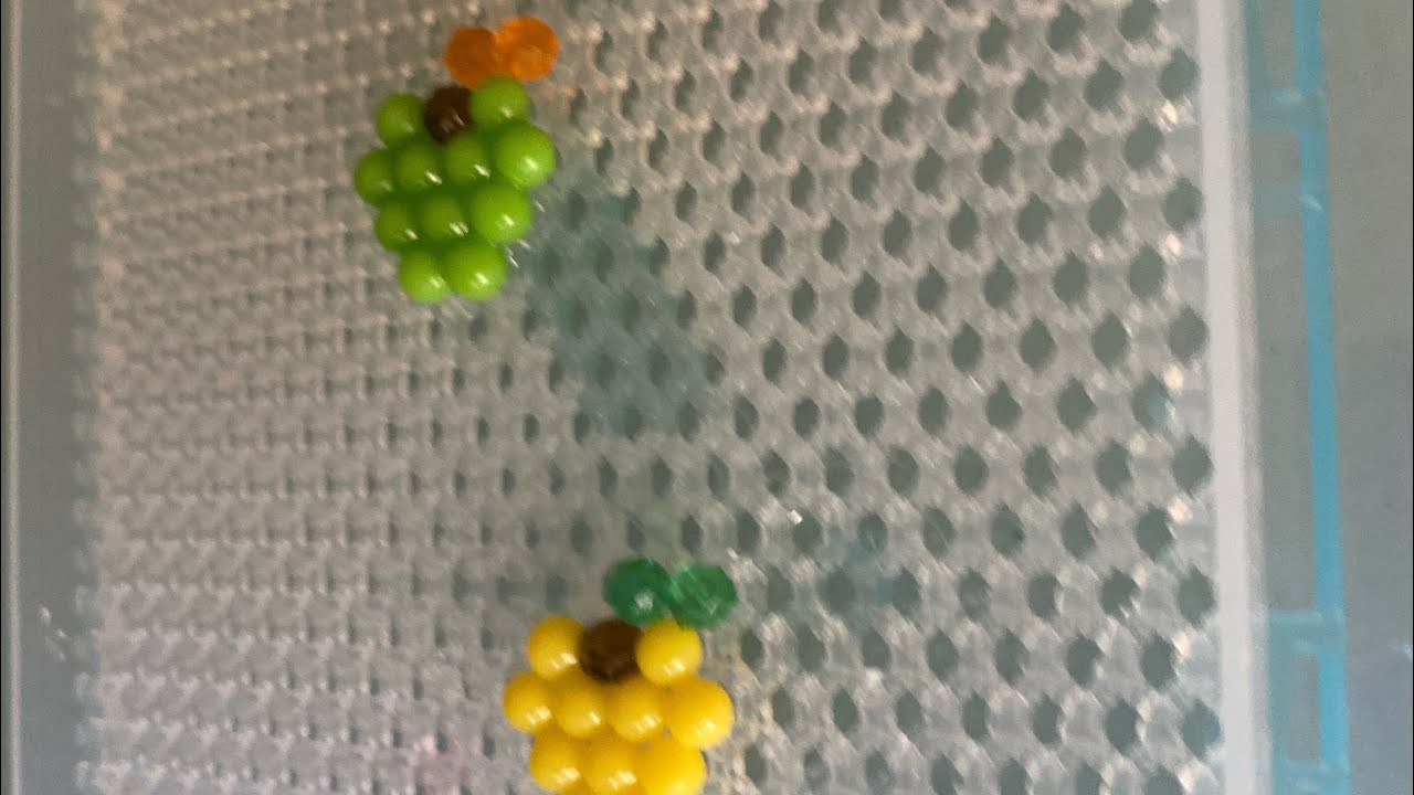 Playing with Aqua beads YouTube