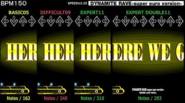 DDR / DYNAMITE RAVE -super euro version- - SINGLE & EXPERT DOUBLE (DanceDanceRevolution SuperNOVA)