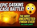 Epic G4Skins Case Battle! 😳 The Most Unexpected Finish Ever! use code:jade5