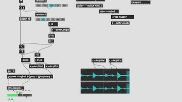 Max/MSP very quick beat processing with [groove~] object part2
