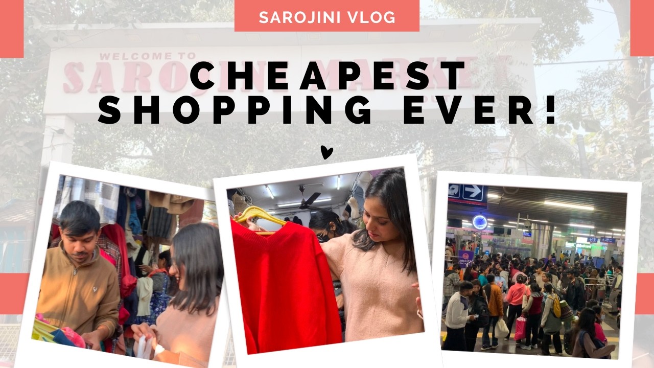 Shopping at Sarojini Nagar Market | I Can’t Believe These Prices! ₹500 Haul?!