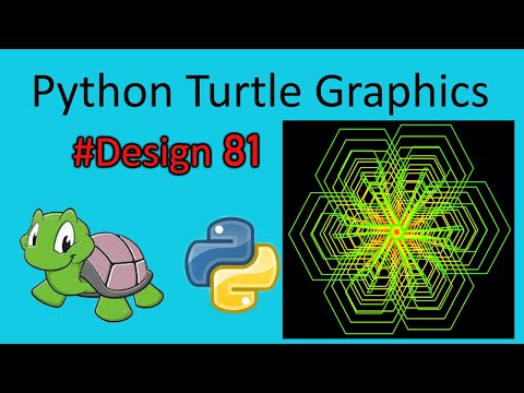 python turtle graphics tutorial || #design81  || Python graphics