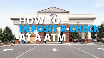 How to deposit a check at a ATM.