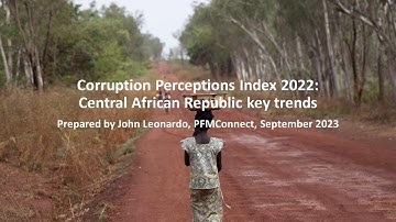 Corruption Perceptions Index 2022 Central African Republic key trends