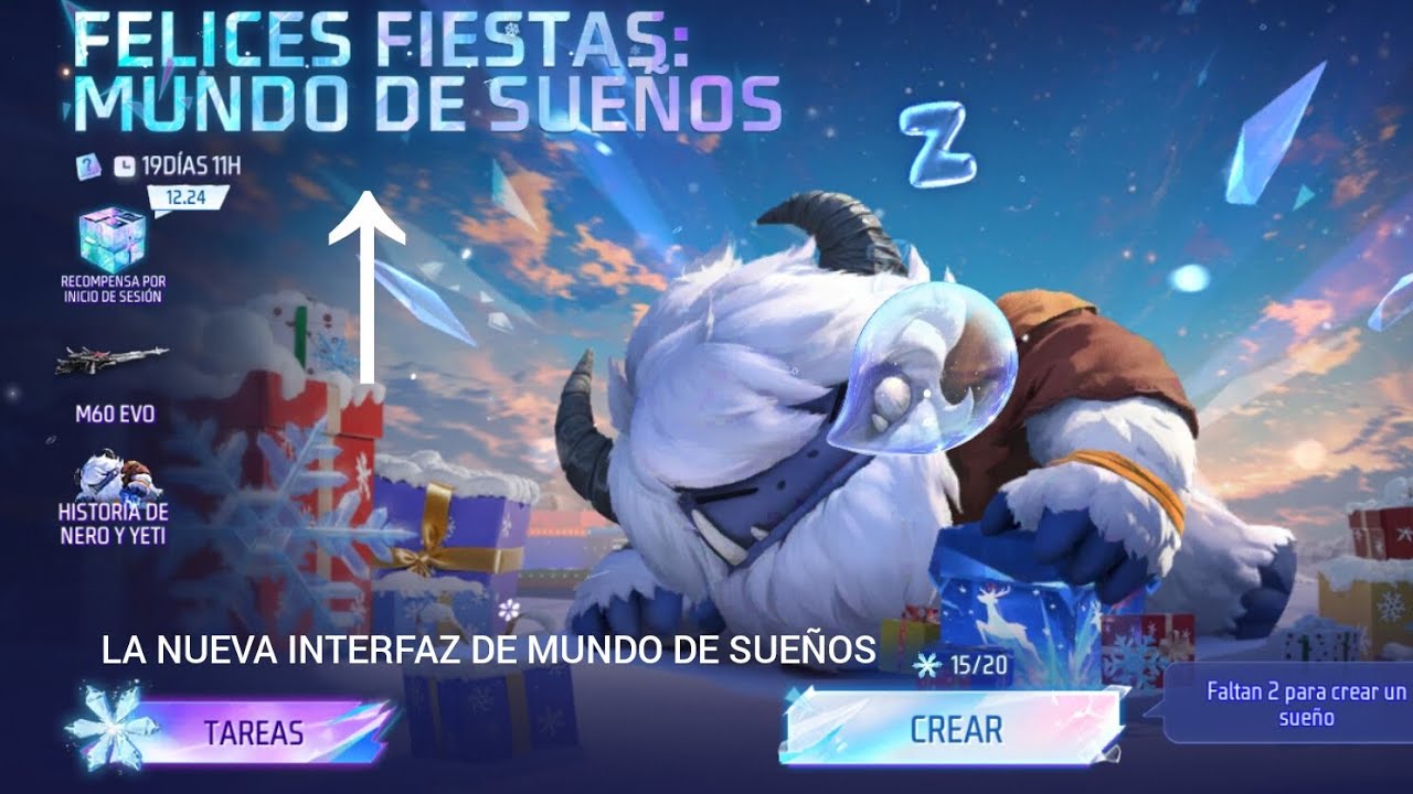 LA nueva INTERFAZ de MUNDO DE SUEÑOS #freefire @GarenaFreeFireLATAM 