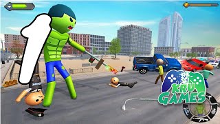 Stickman Incredible Monster Hero City Rampage Gameplay Walkthrough #1 (Android, IOS) screenshot 5