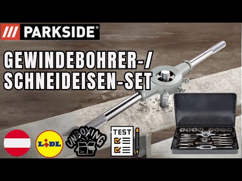 GEWINDEBOHRER-/ SCHNEIDEISEN-SET Parkside AUSTRIA LIDL - YouTube