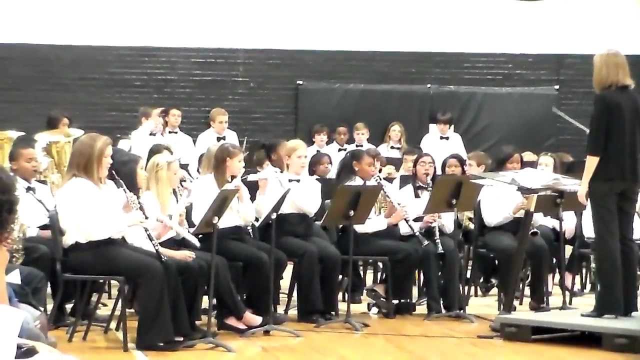 North Augusta Middle School 8th Grade Band "African Bell Carol" - YouTube
