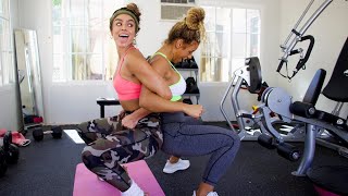 working out with my bestie