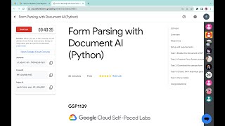 Form Parsing with Document AI (Python) || #qwiklabs || #GSP1139 ||  [With Explanation🗣️]