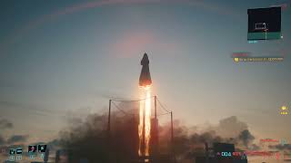 Cyberpunk 2077: Just Watching the Rocket Launch to space
