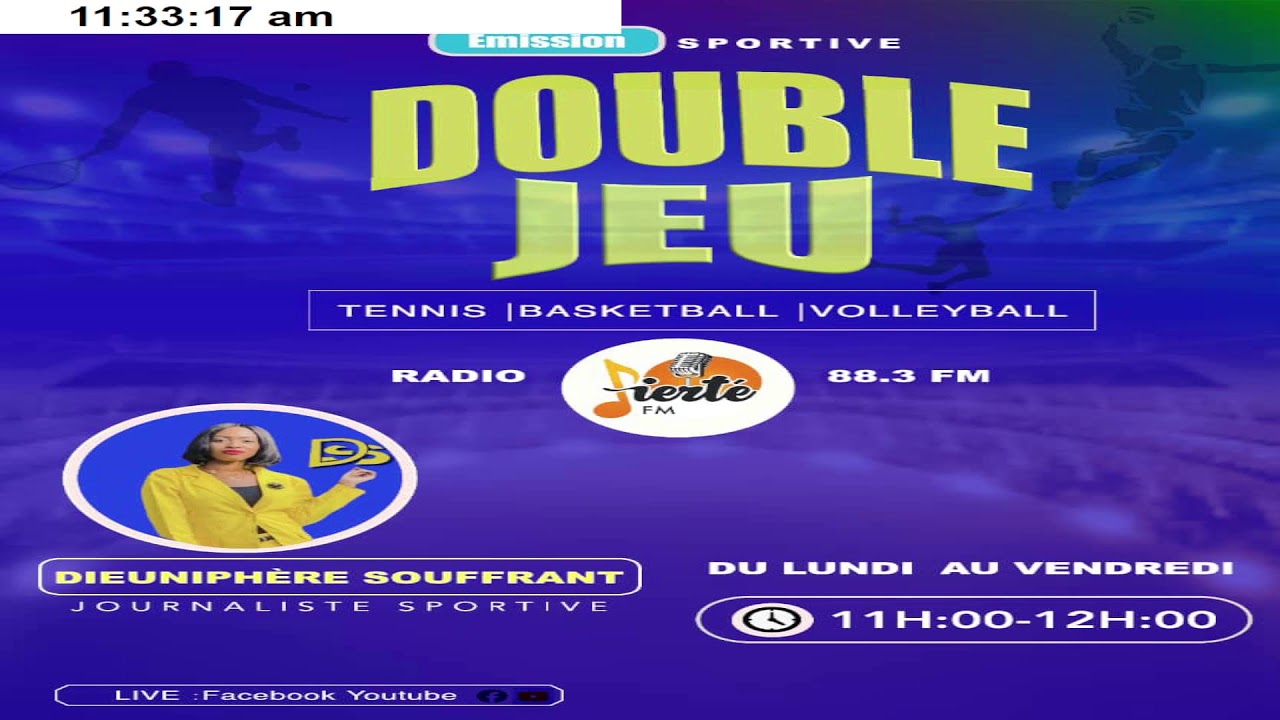 Double jeu sport | VENDREDI 7 NOVEMBRE 2025 | Dieuniphère Souffrant | Fierté FM.