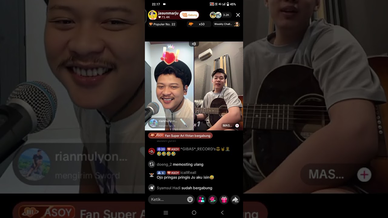 Live terbaru jasun marju