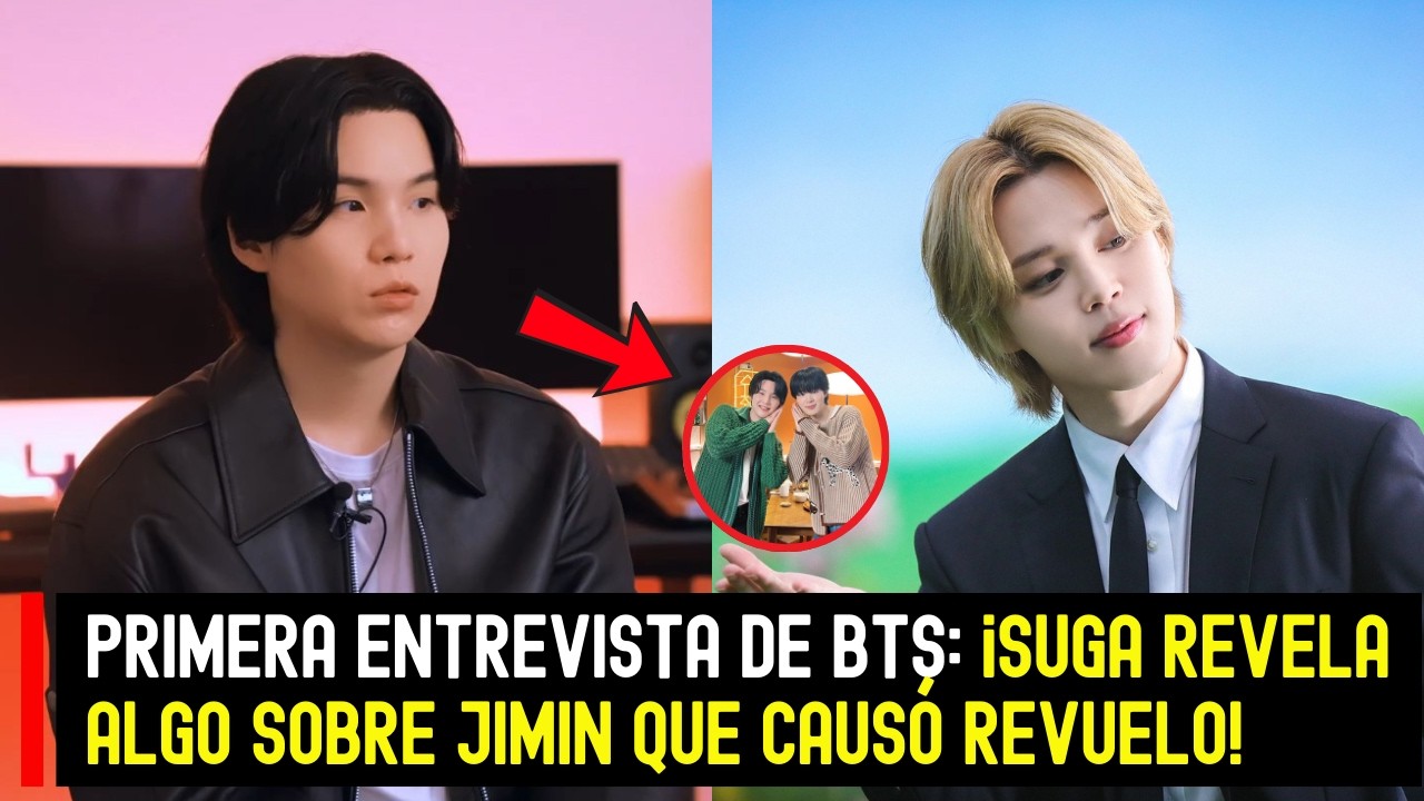 Primera entrevista de BTS: ¡Suga revela algo sobre Jimin que causó revuelo! #BTS #SUGA #Jimin