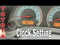 How To Set The Time/Clock On A Toyota Corolla