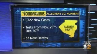 Allegheny Co. Health Dept. Announces 1,322 New Cases, 33 Additional Deaths