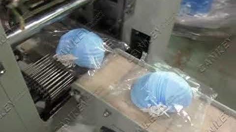 Automatic mask shrink wrapping machine test video