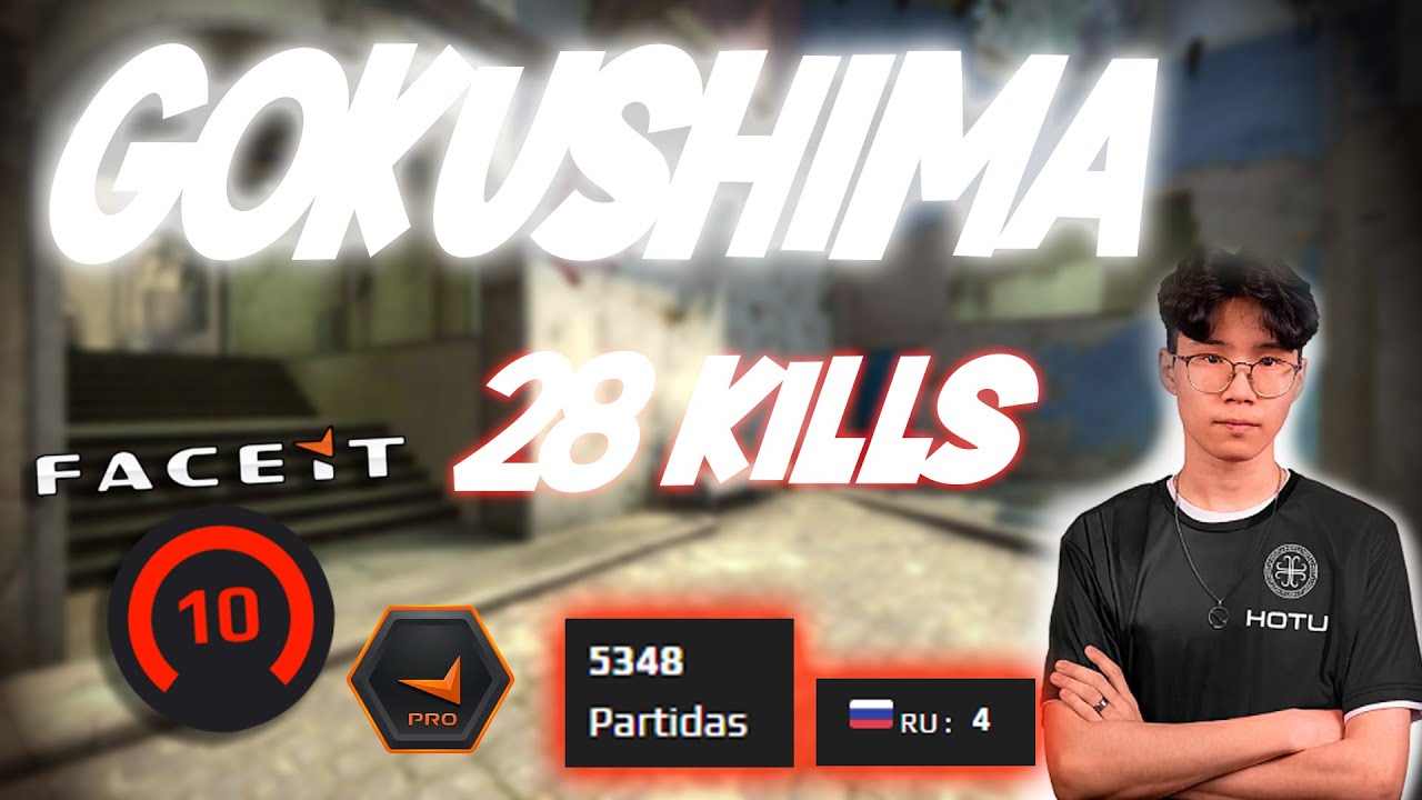 Gokushima MIRAGE POV 28kills! 120 ADR Faceit Pro League CSGO