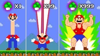 Super Mario Bros. But Every Super Mushroom Makes Mario Turns To God Mode Power | ADN MARIO GAME by ADN MARIO GAME 96,924 views 2 weeks ago 32 minutes