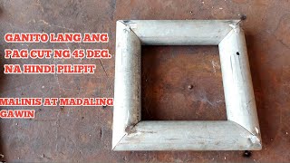 Paano mag cut ng 45 deg.sa pipe bawat side na hindi pilipit at deretso|@bhamzkievlog5624