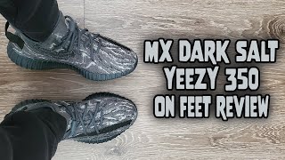 Adidas Yeezy Boost 350 v2 Mx Dark Salt On Feet Review (ID4811)