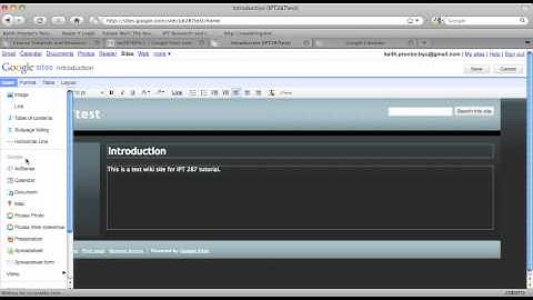 Embedding a Google Calendar in Google Sites